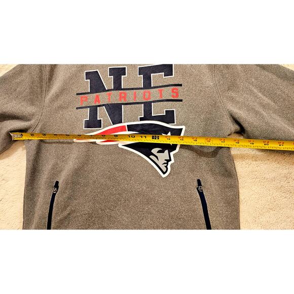 NFL Team Apparel  NE Patriots Football Team Jersey Hoodie Sweatshirt, Sz S - Picture 5 of 7
